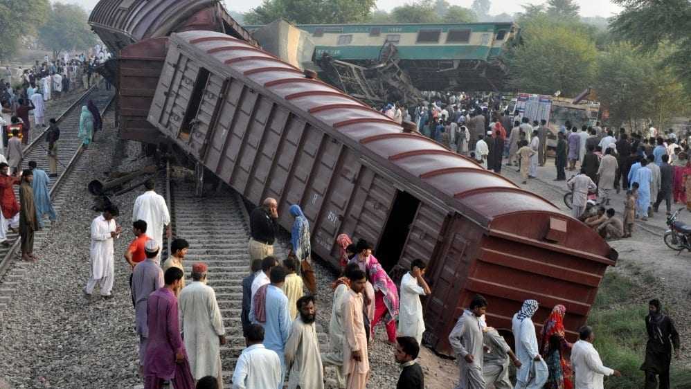 accident feroviar în Pakistan