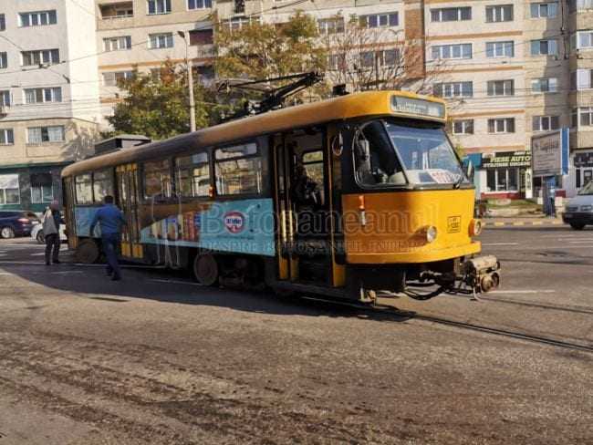 tramvai a deraiat la Botoșani