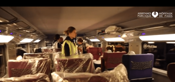 TGV sanitar tren sanitar pentru coronavirus