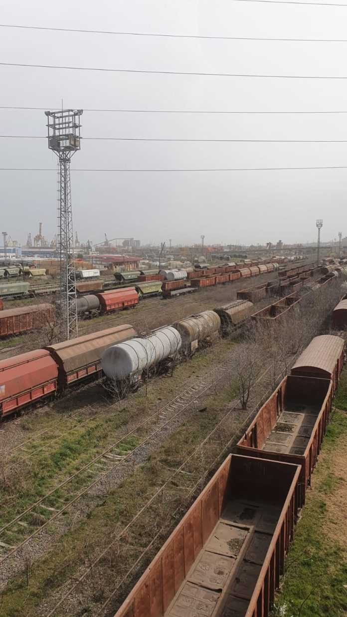 Infrastructura feroviară din Portul Constanța vagoane blocate în Portul Constanța