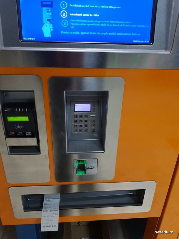 automate de vânzare bilete terminale contactless la automatele Metrorex