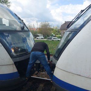 Automotoarele de pe linia de Otopeni Automotoare defecte la Parc Mogoșoaia