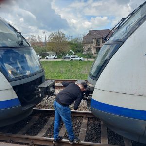 calea ferată de aeroport automotoare defecte la Parc Mogoșoaia